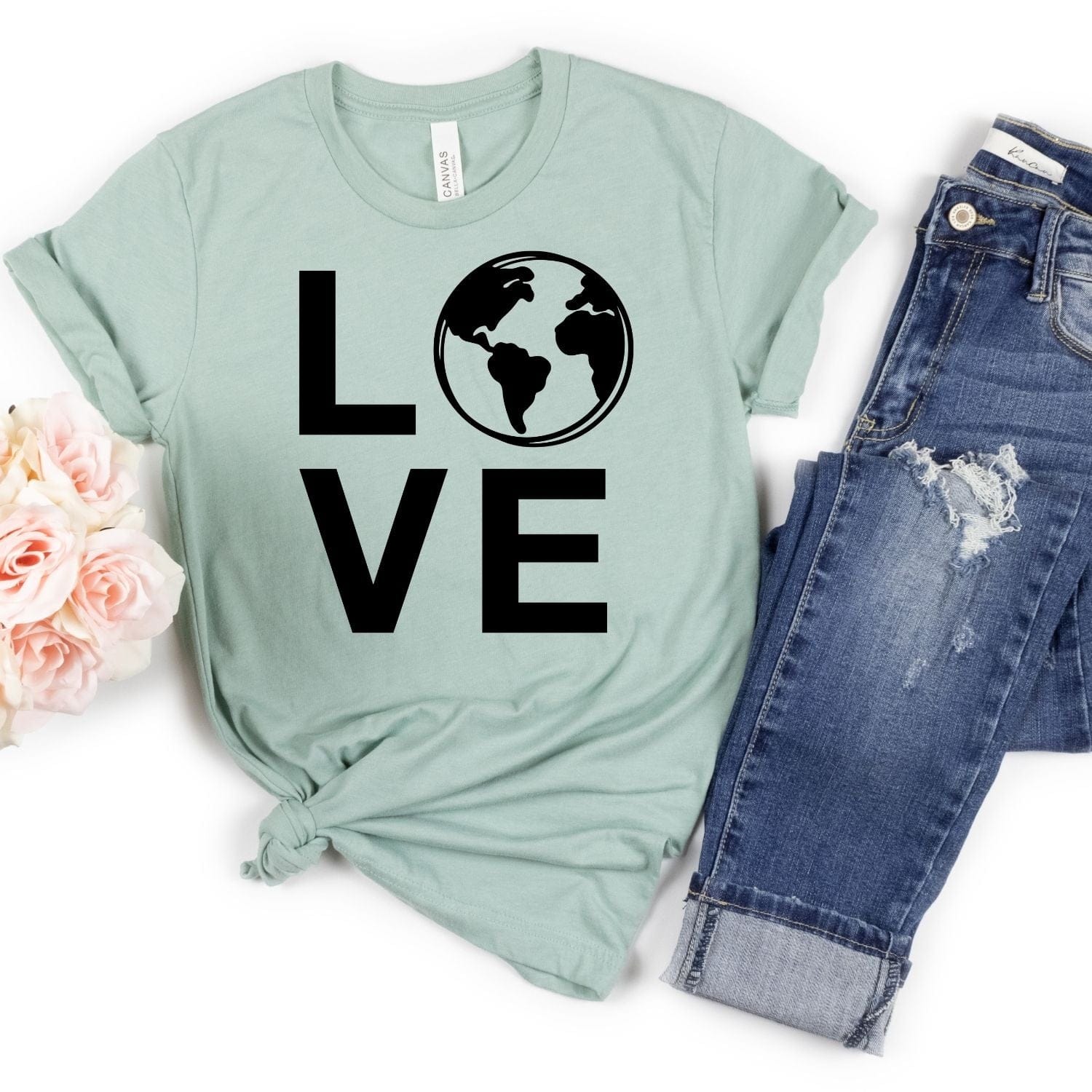 Love Earth Screen Print Transfer - Print My Images