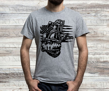Firefighter Screen Print Transfer - Print My Images