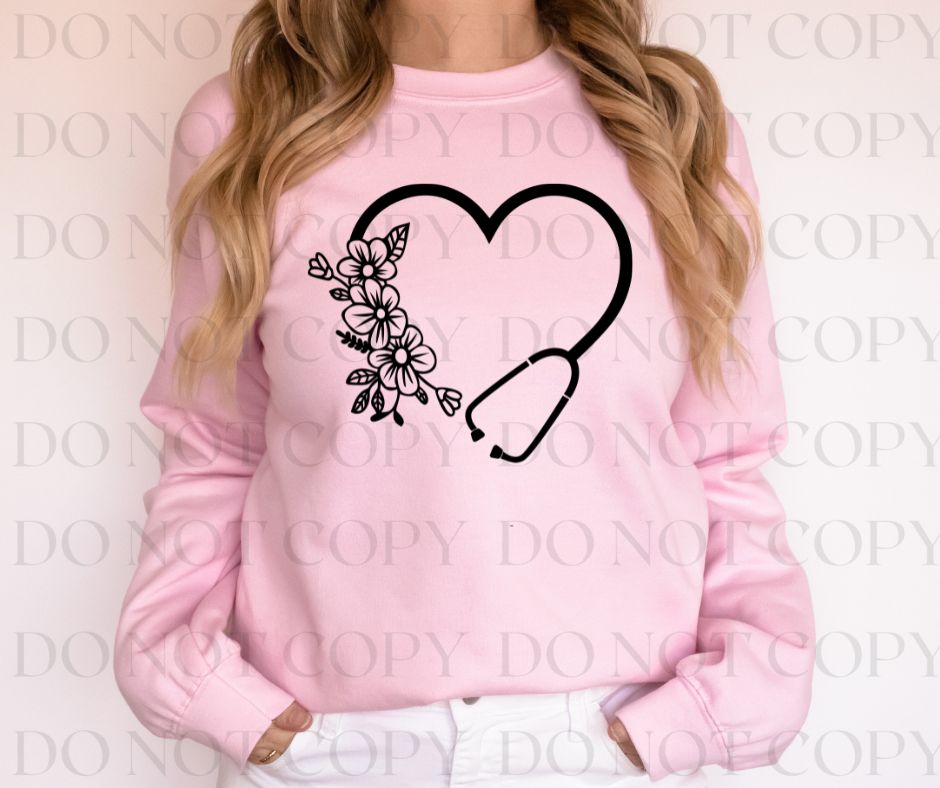 Flowers With Love Screen Print Transfer - Print My Images