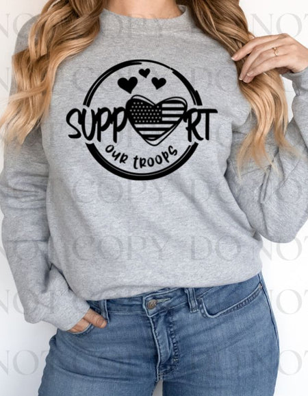 Support Our Troops Screen Print Transfer - Print My Images