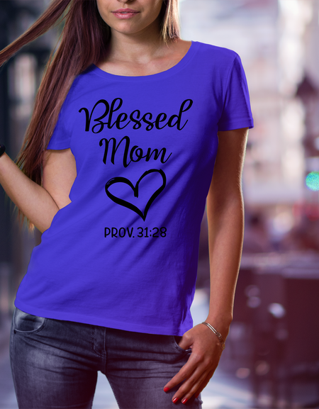 Blessed Mom T-Shirt - Print My Images