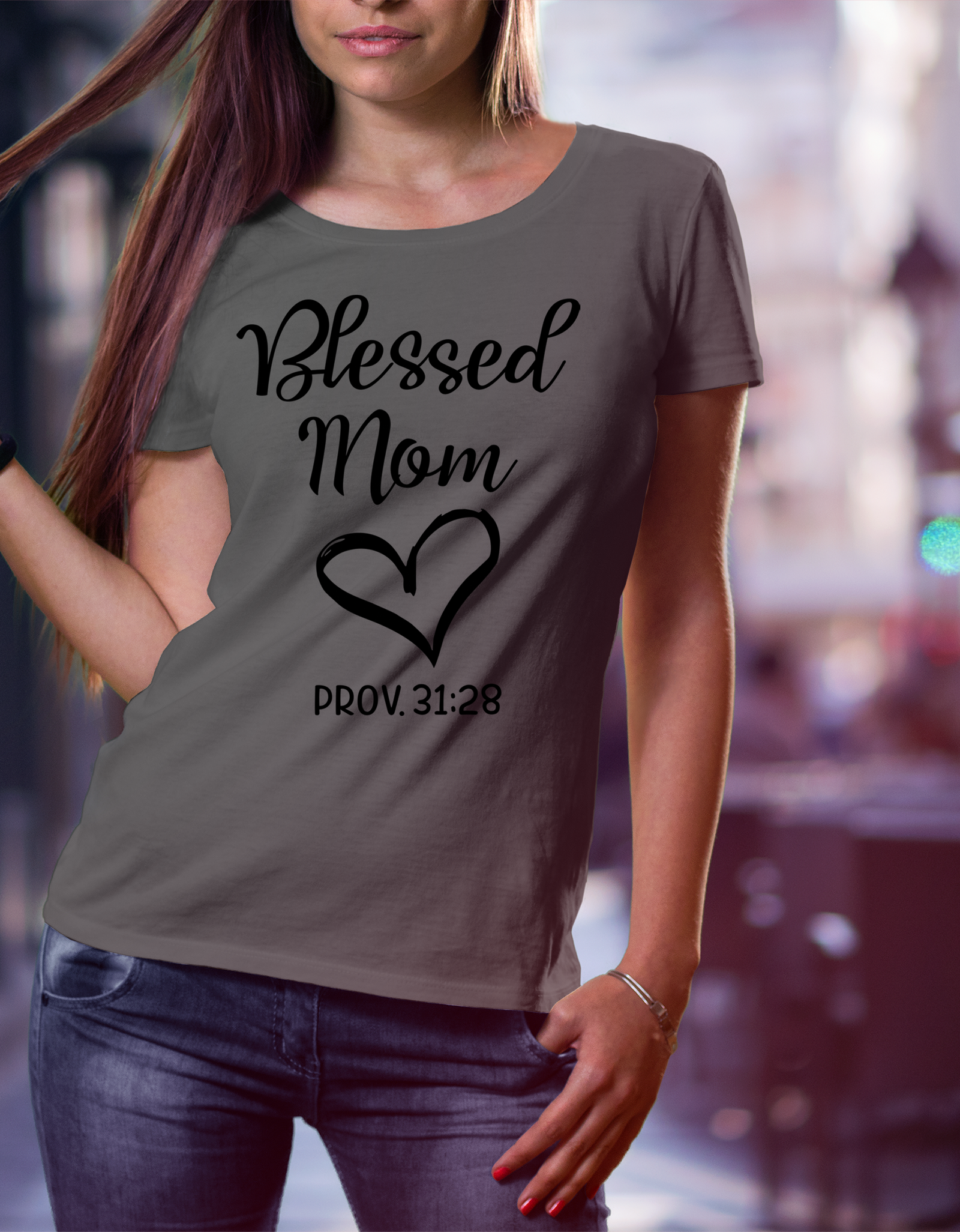 Blessed Mom T-Shirt - Print My Images
