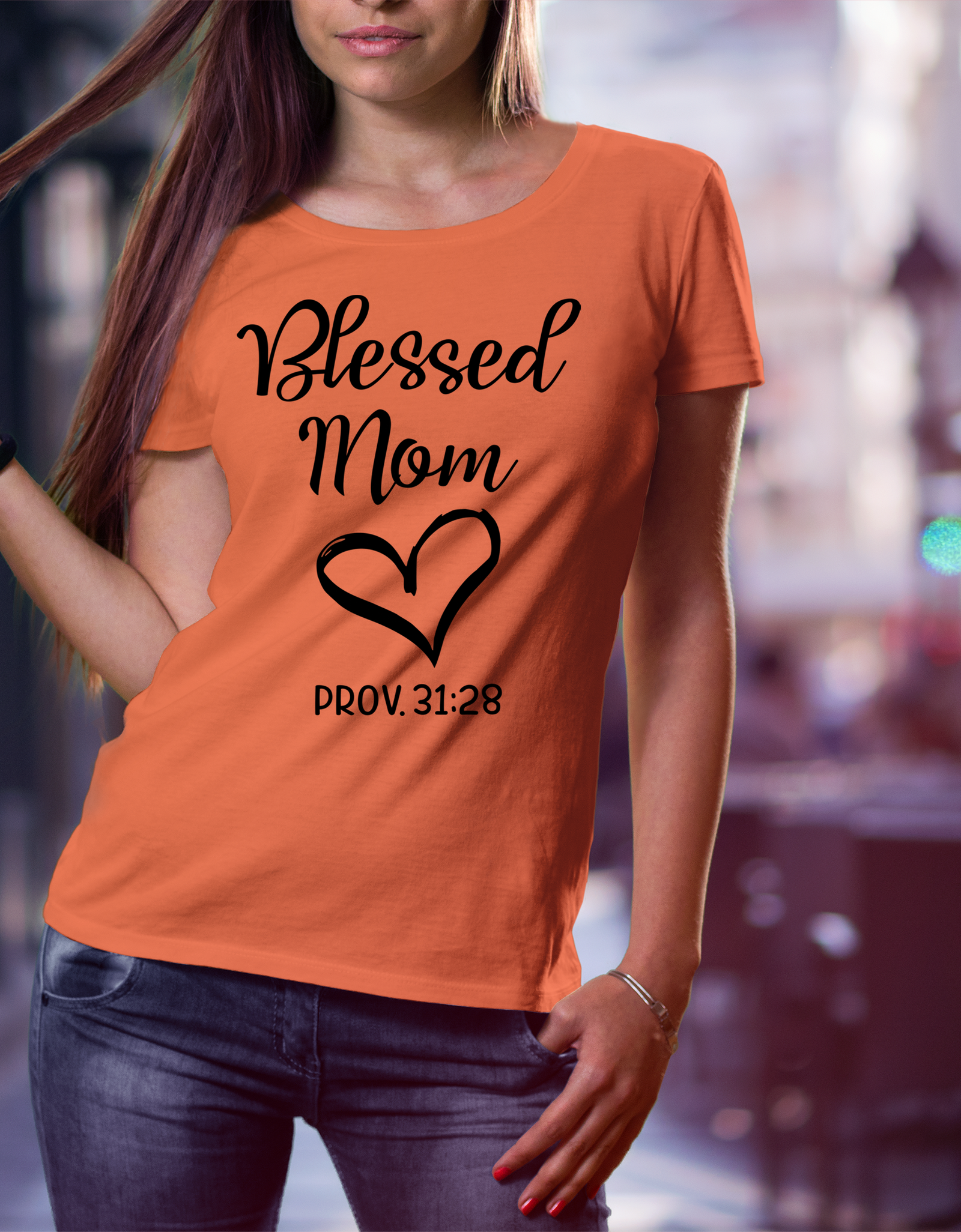 Blessed Mom T-Shirt - Print My Images