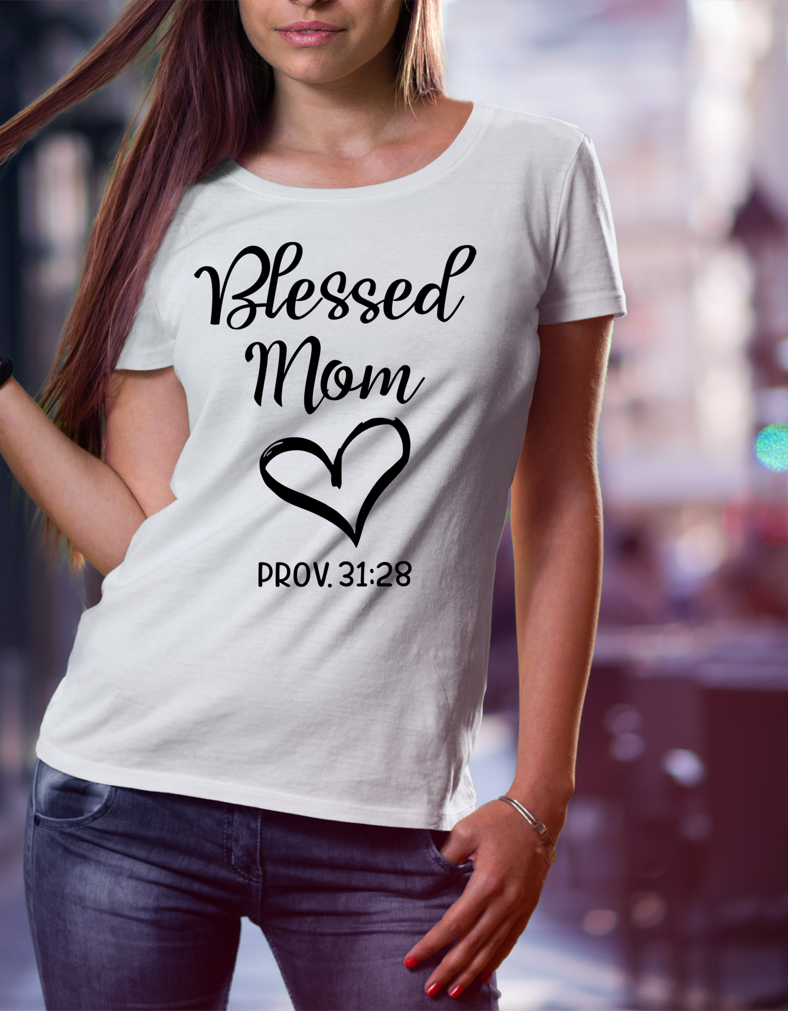 Blessed Mom T-Shirt - Print My Images