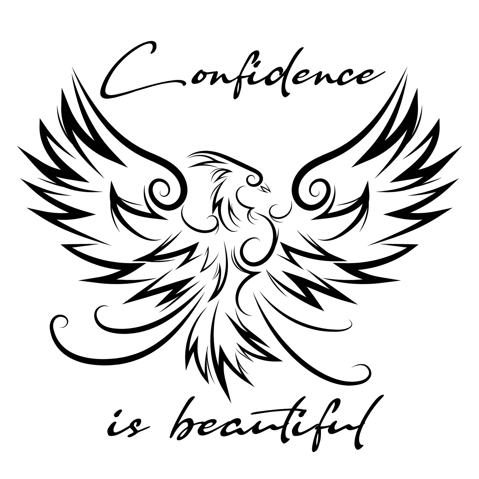 Confidence Is Beautiful Screen Print Transfer - Print My Images