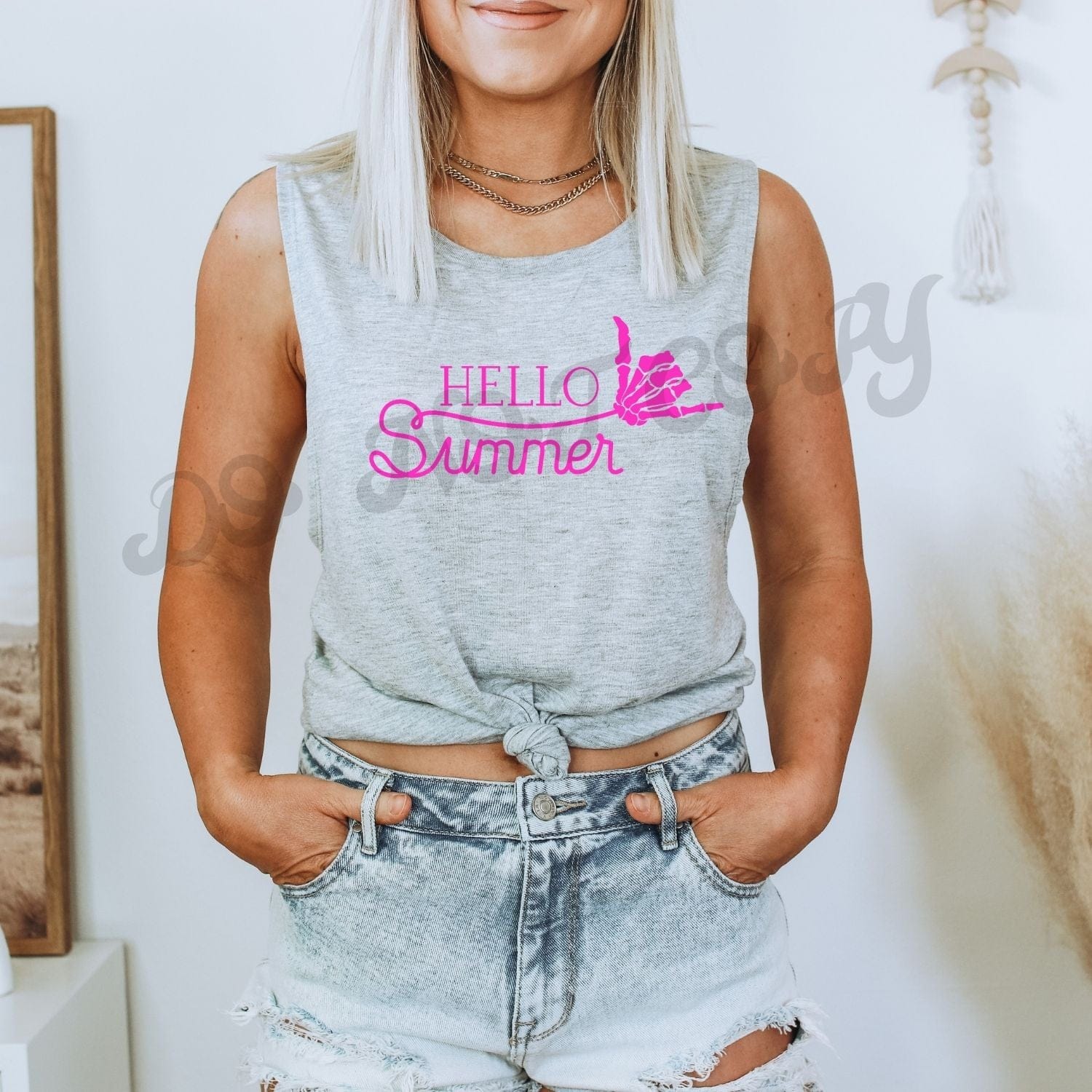 Hello Summer Screen Print Transfer - Print My Images