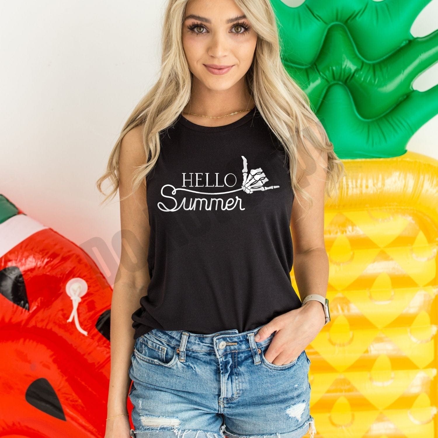 Hello Summer Screen Print Transfer - Print My Images