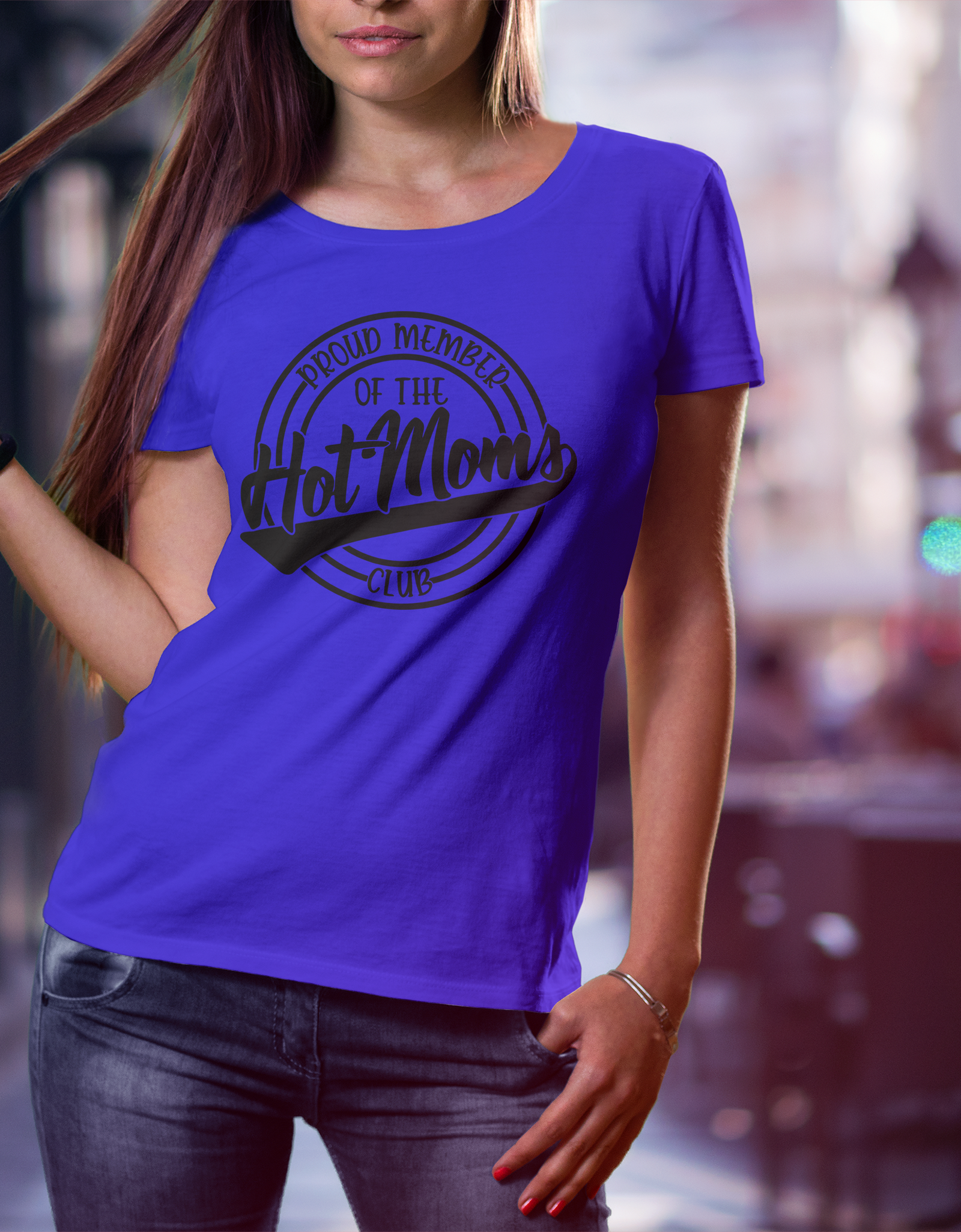 Hot Moms Club T-Shirt - Print My Images