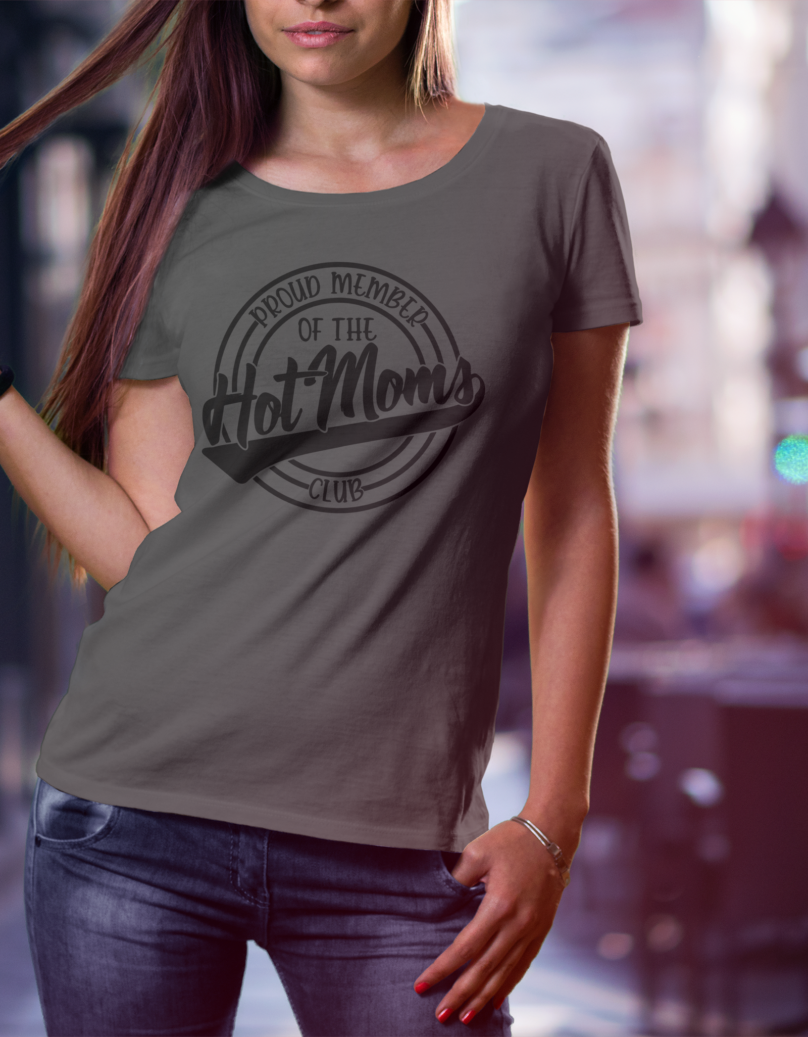 Hot Moms Club T-Shirt - Print My Images