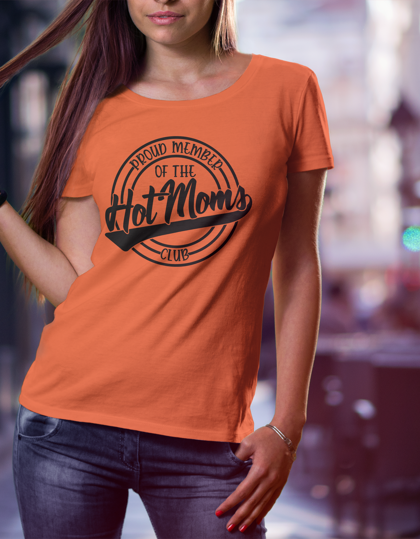 Hot Moms Club T-Shirt - Print My Images