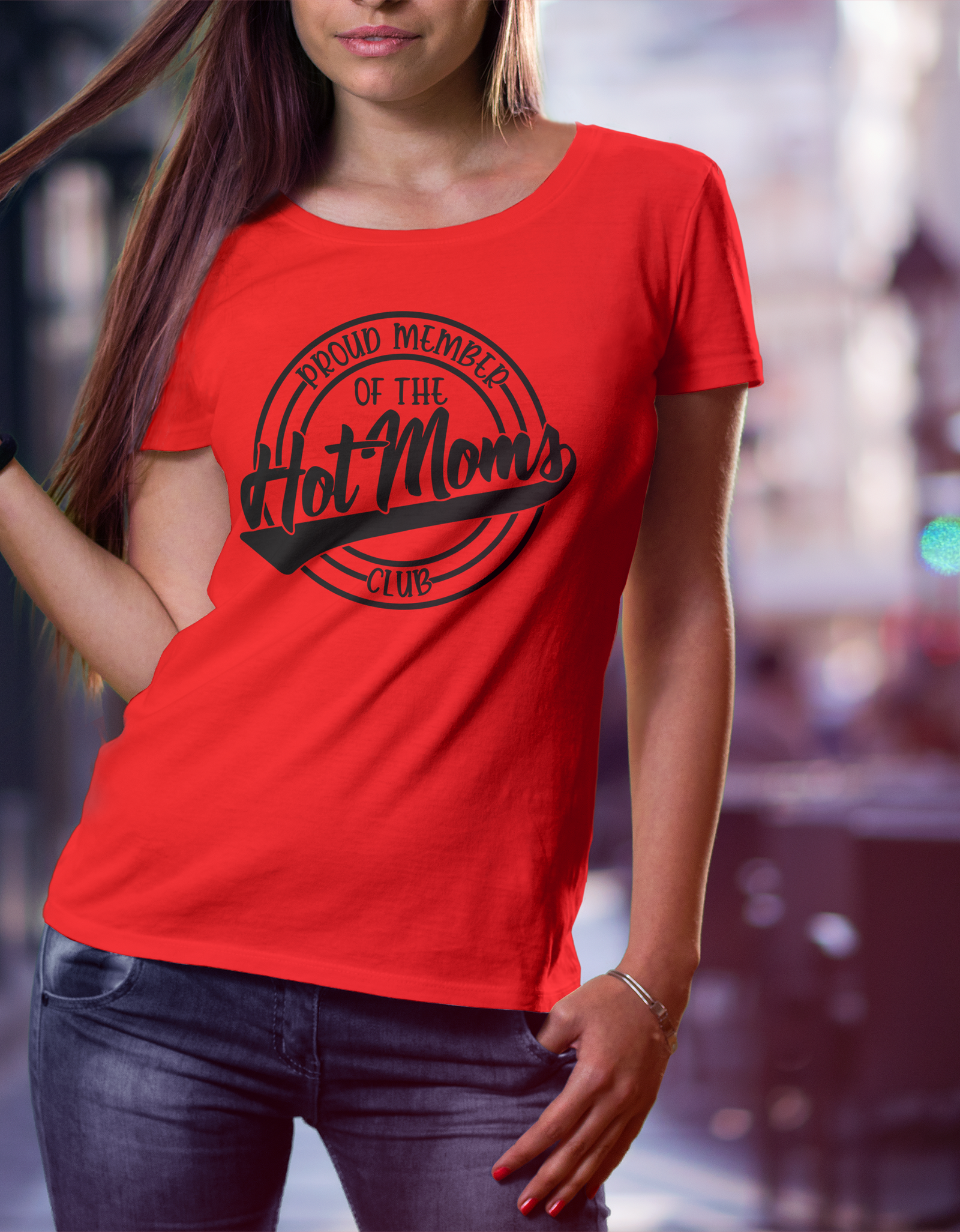 Hot Moms Club T-Shirt - Print My Images