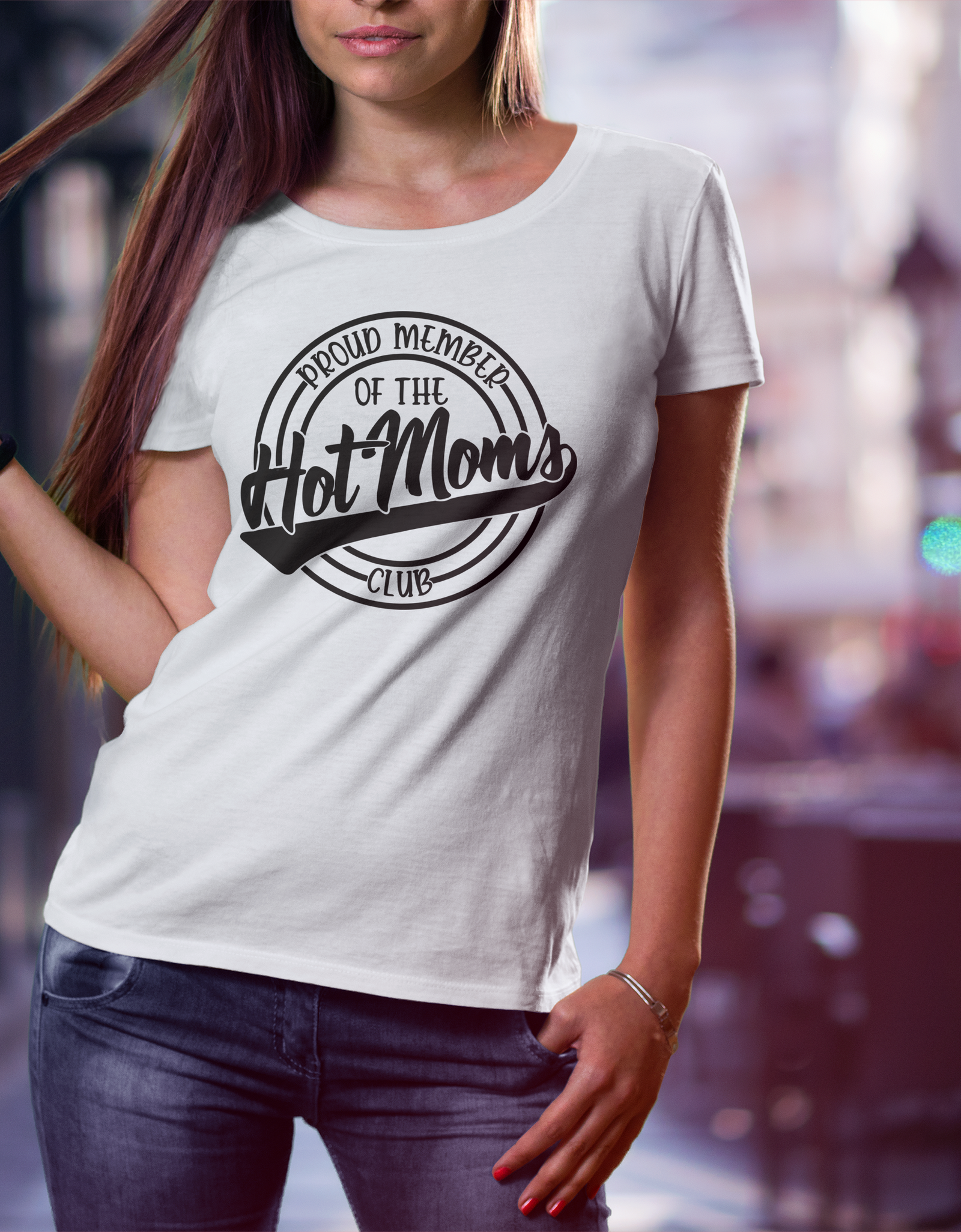Hot Moms Club T-Shirt - Print My Images