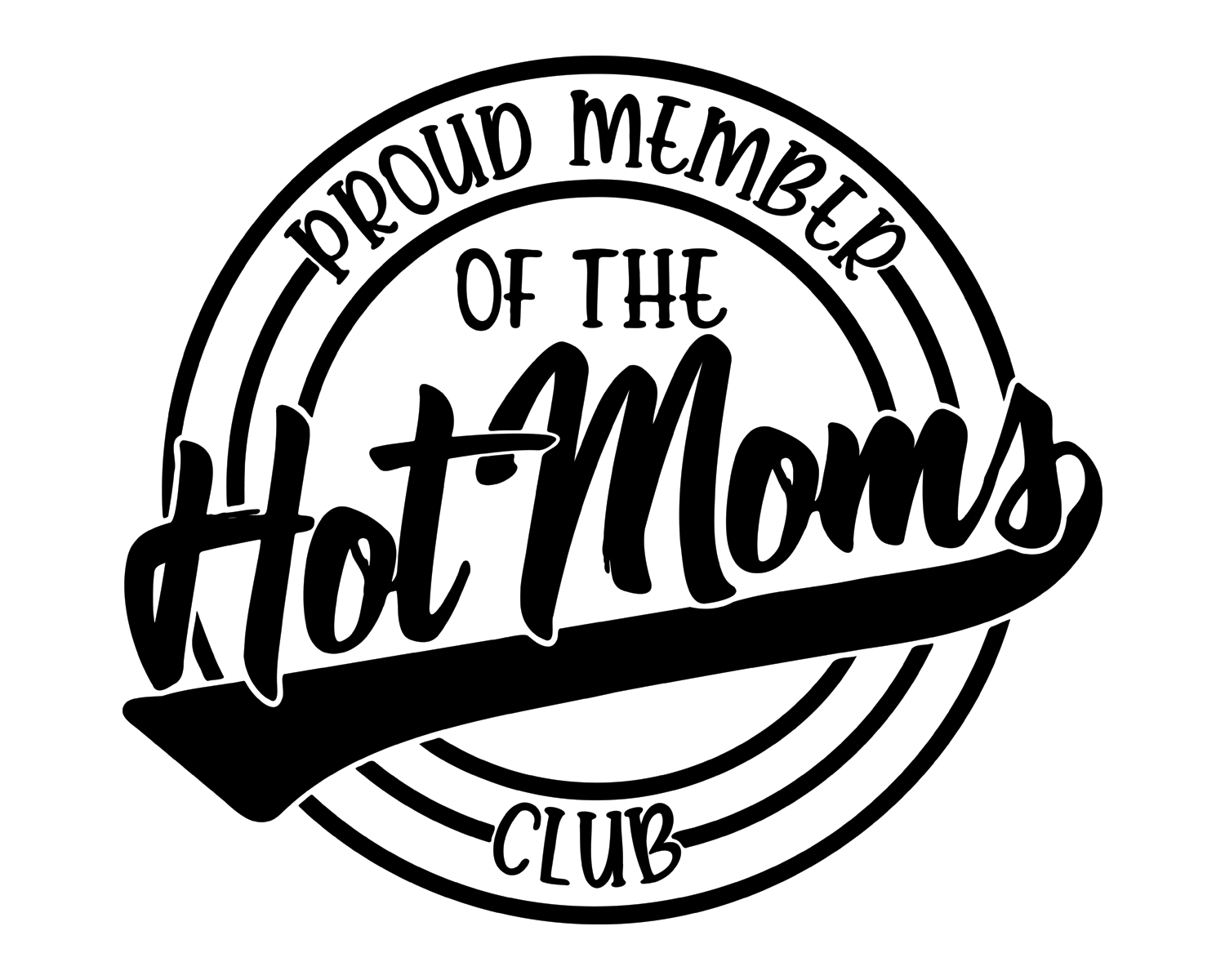 Hot Moms Club T-Shirt - Print My Images
