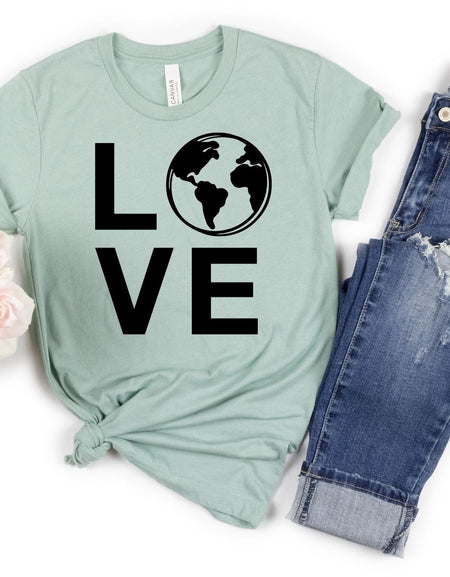 Love Earth Screen Print Transfer - Print My Images