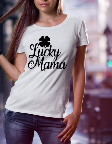 Lucky Mom T-Shirt - Print My Images