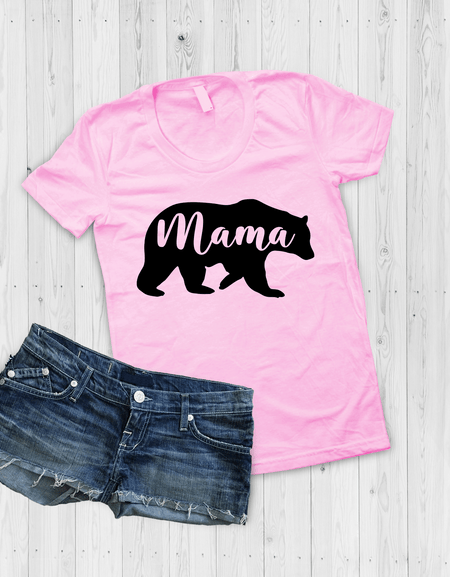 Mama Bear T-Shirt - Print My Images