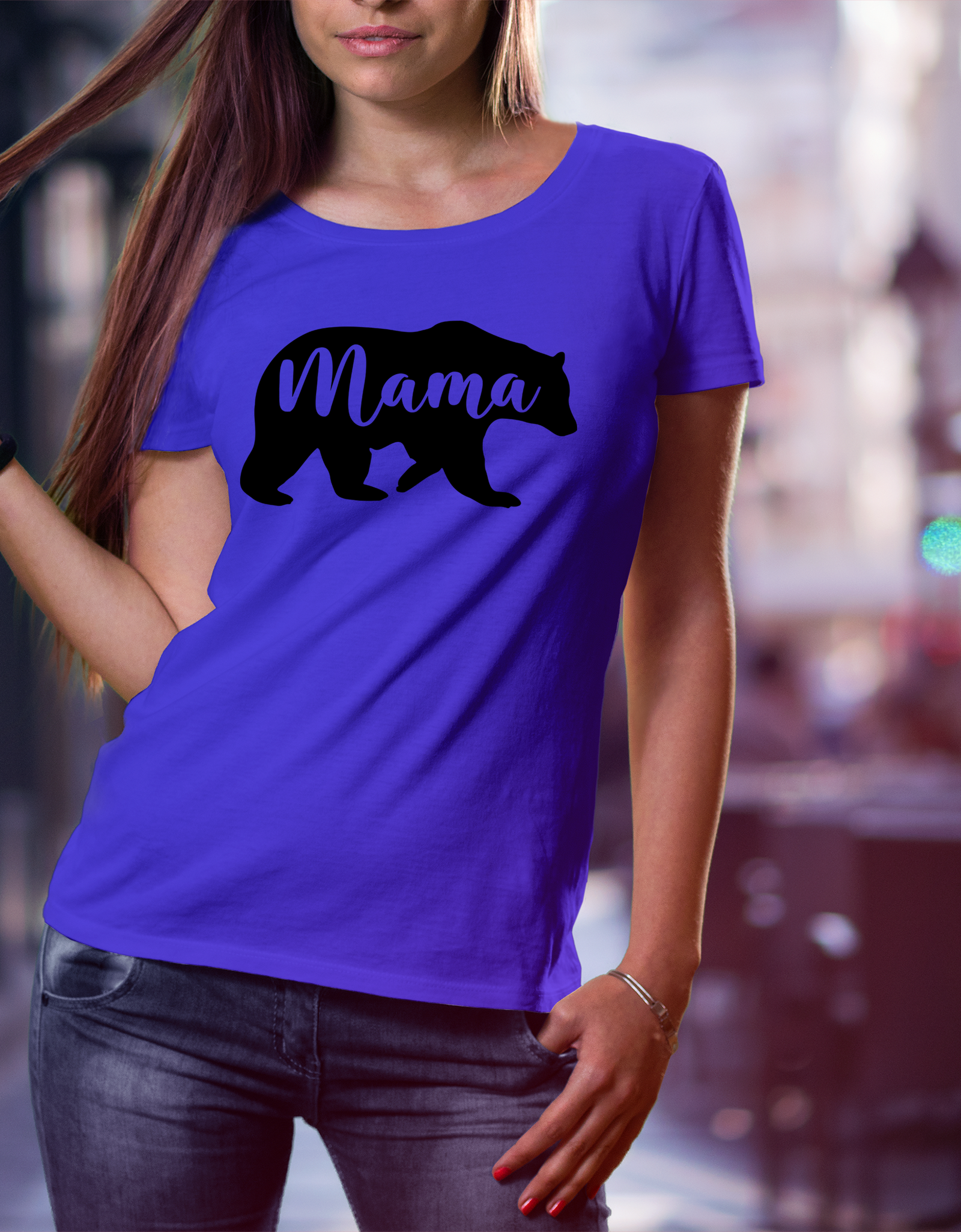 Mama Bear T-Shirt - Print My Images