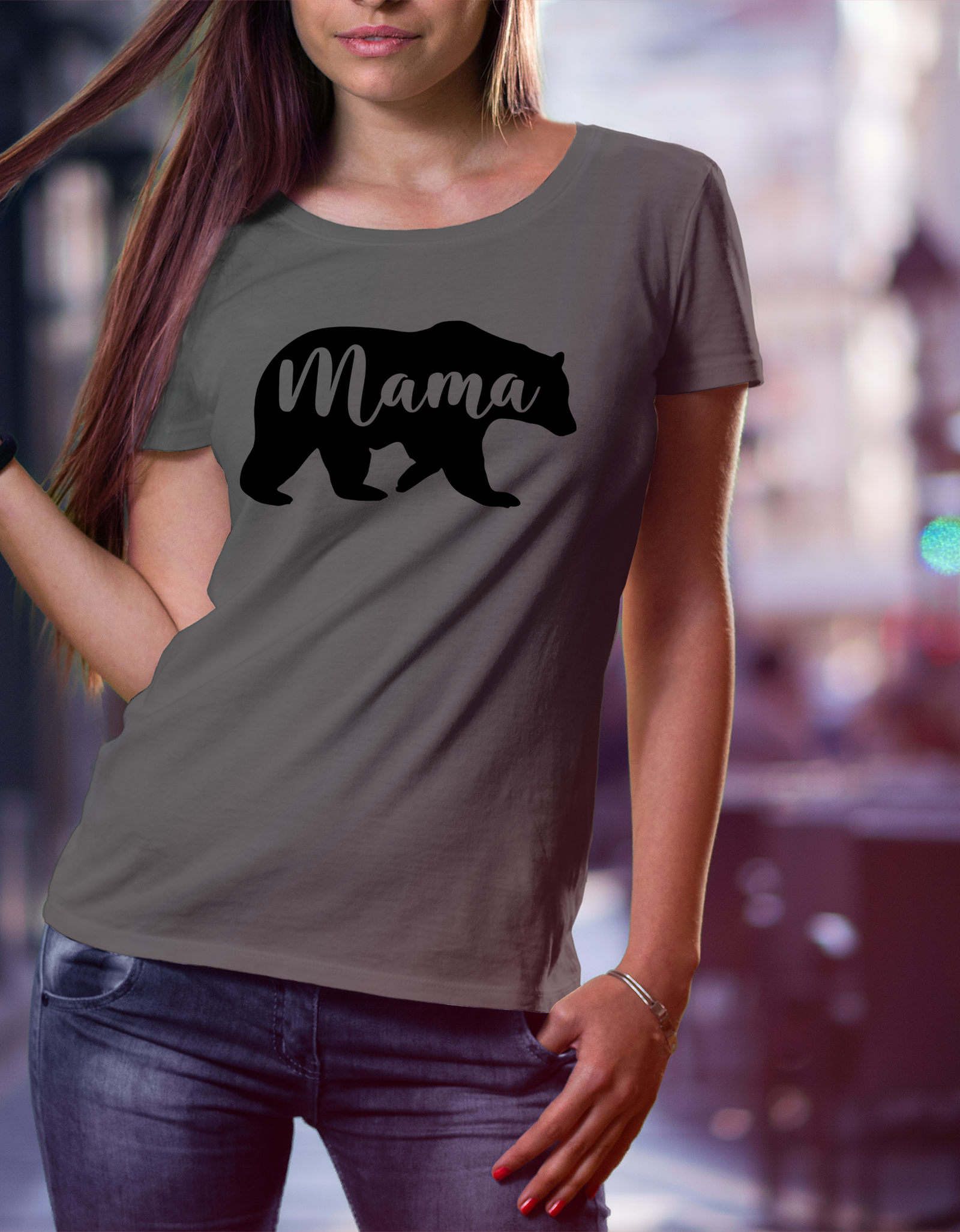 Mama Bear T-Shirt - Print My Images