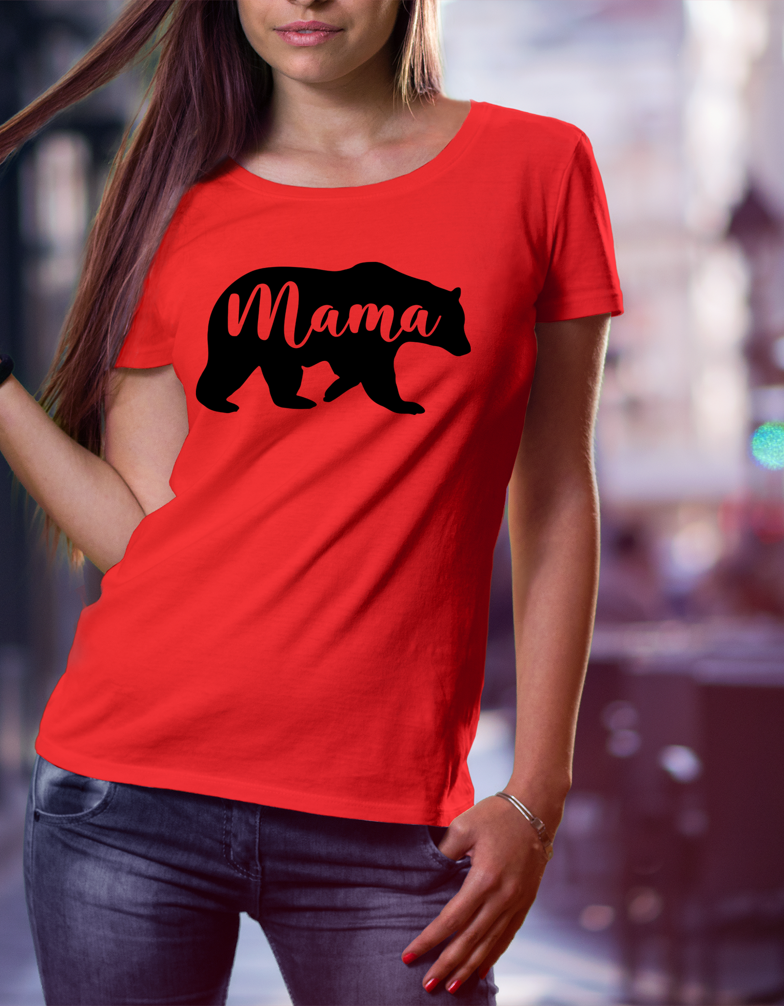 Mama Bear T-Shirt - Print My Images