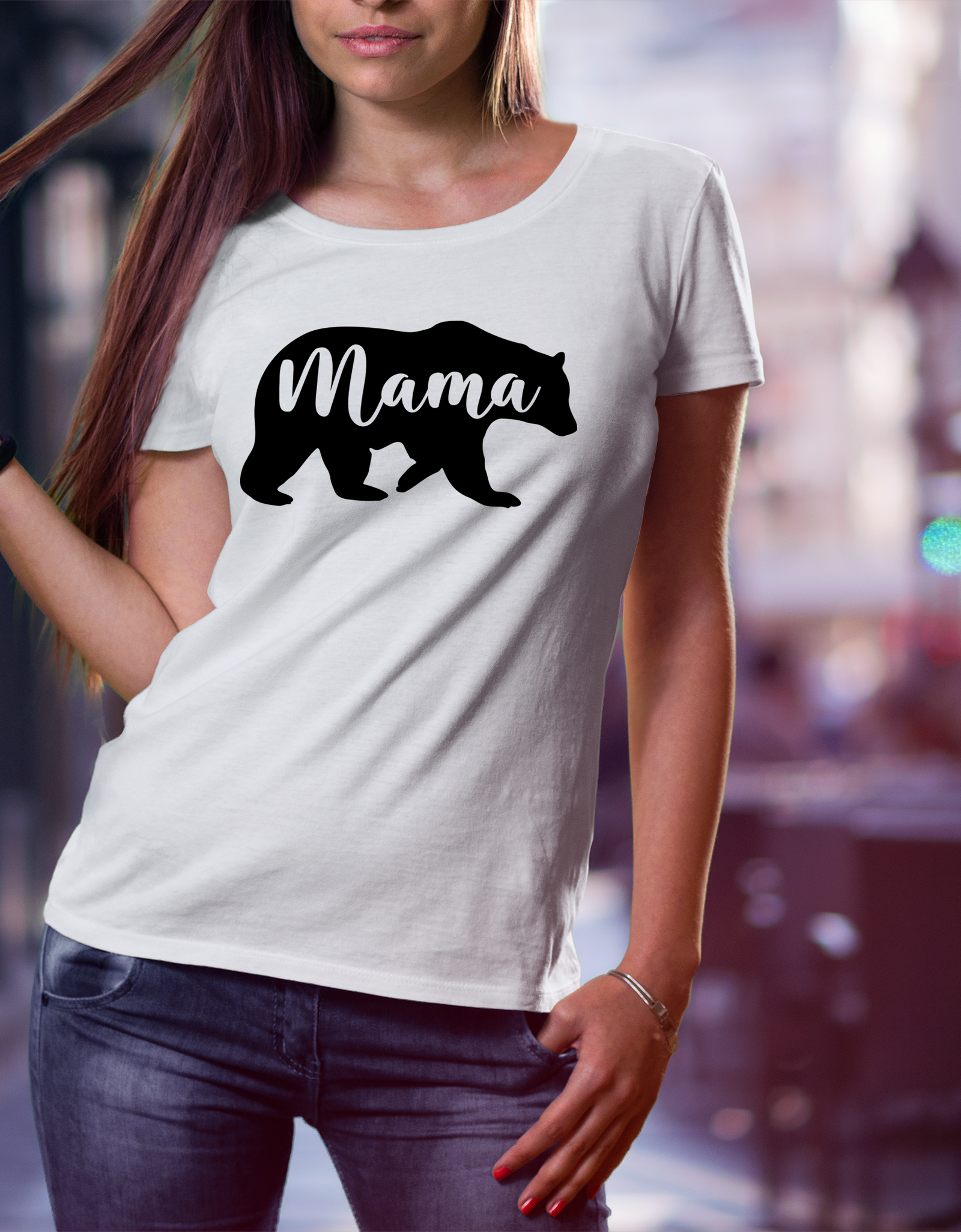 Mama Bear T-Shirt - Print My Images