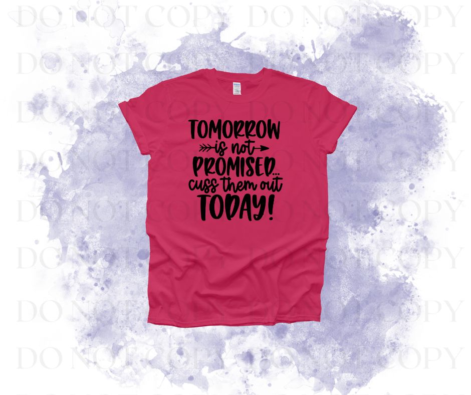 Cuss Them Out Today Screen Print Transfer - Print My Images