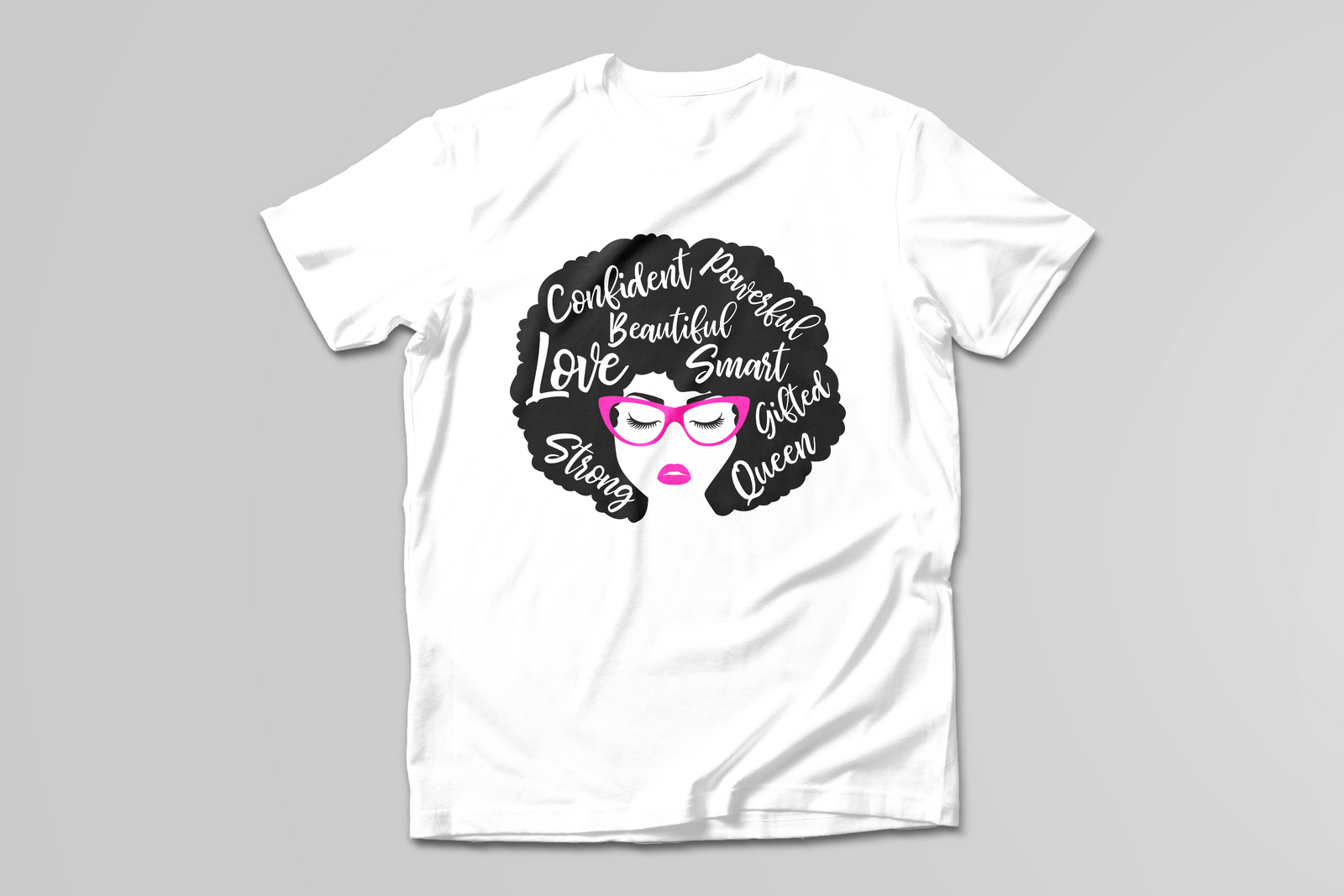 Strong Woman Afro T-Shirt - Print My Images