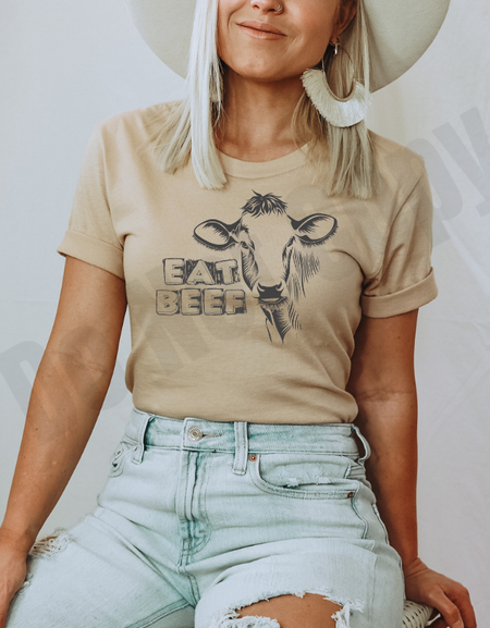 Eat Beef Screen Print Transfer - Print My Images