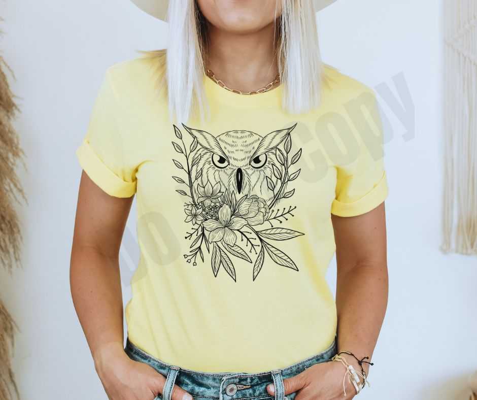 Owl Screen Print Transfer - Print My Images