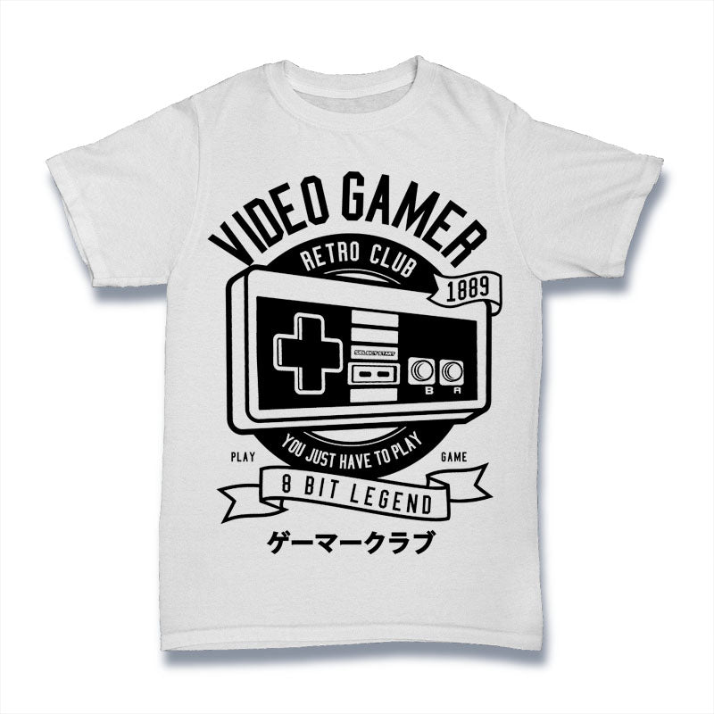 Video Gamer T-Shirt - Print My Images