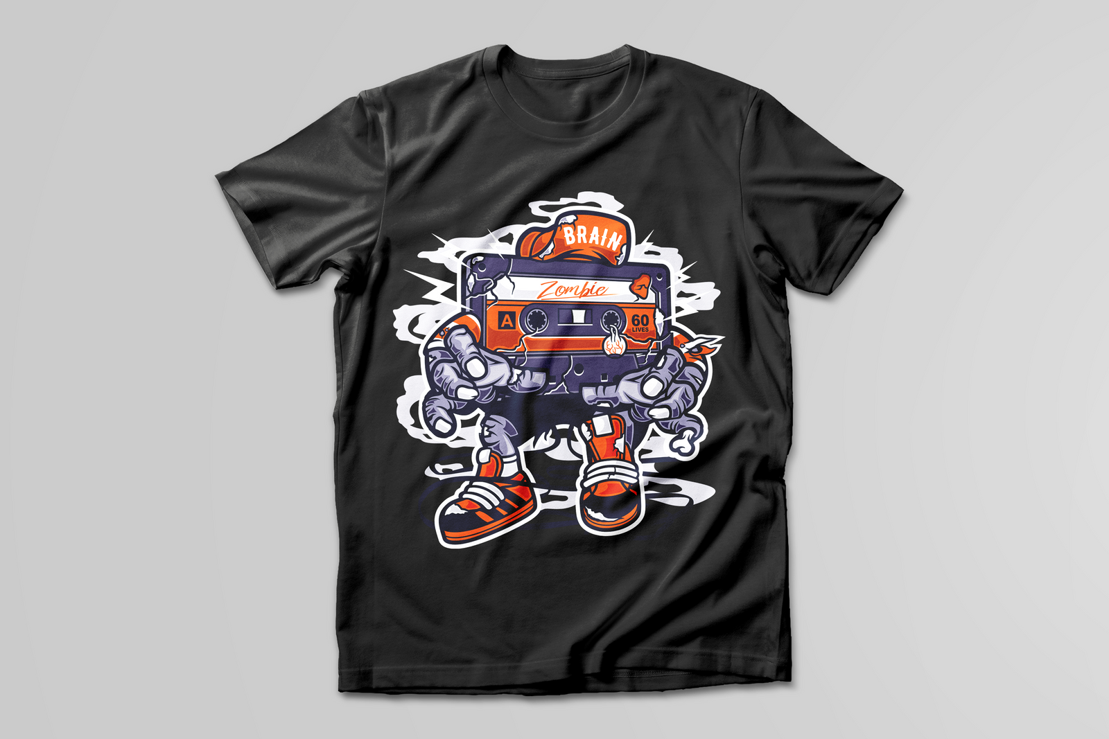 Zombie Cassette T-Shirt - Print My Images