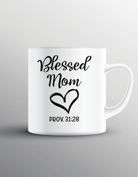 Blessed Mom Mug - Print My Images