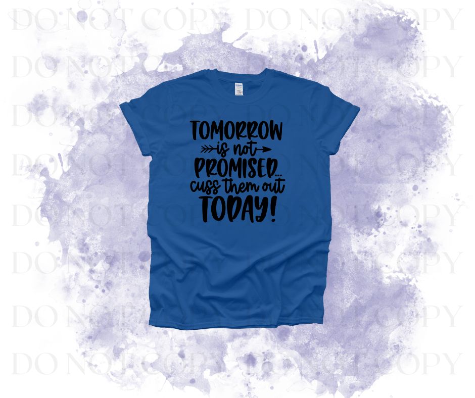 Cuss Them Out Today Screen Print Transfer - Print My Images