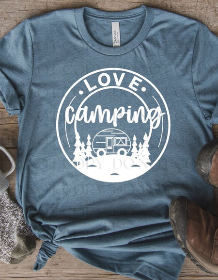 Love Camping Screen Print Transfer - Print My Images