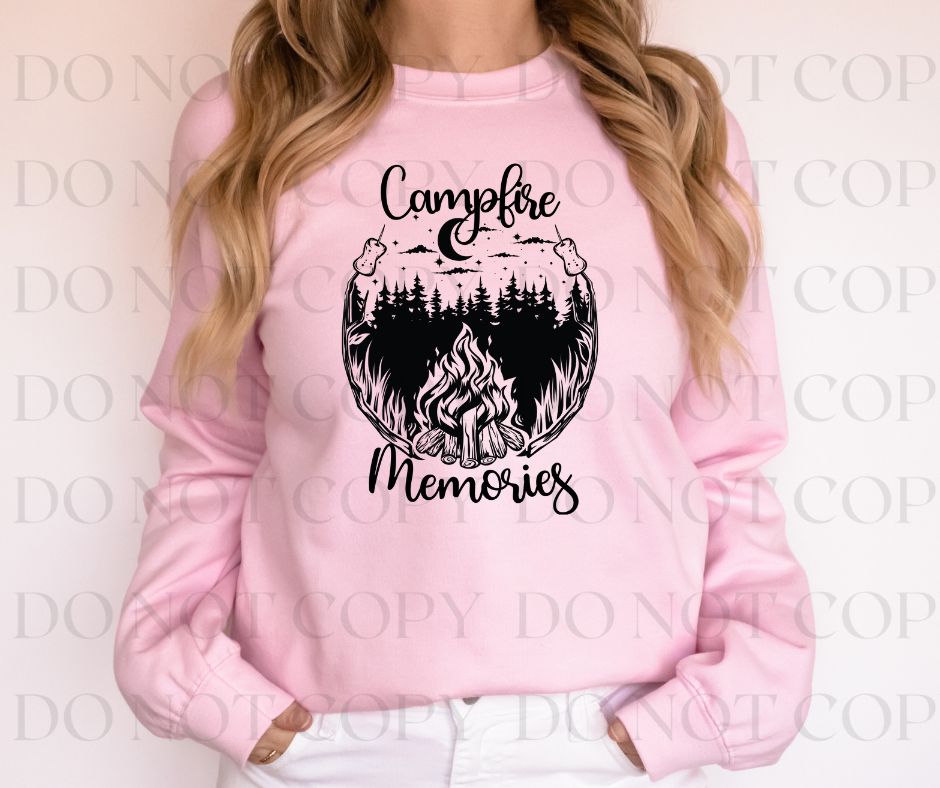 Campfire Memories Screen Print Transfer - Print My Images