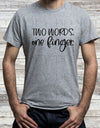 Two Words One Finger Screen Print Transfer - Print My Images